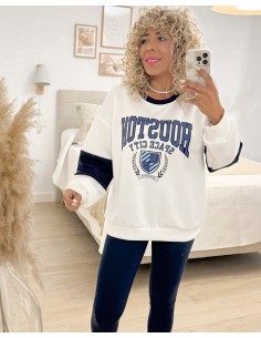 SUDADERA BOSTON AZUL