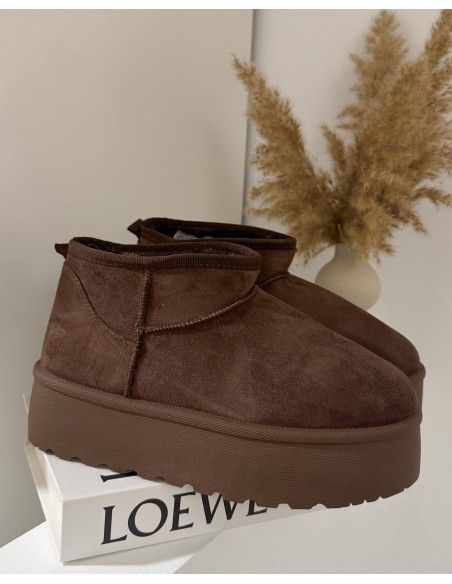 BOTÍN PLATARFORMA CHOCOLATE