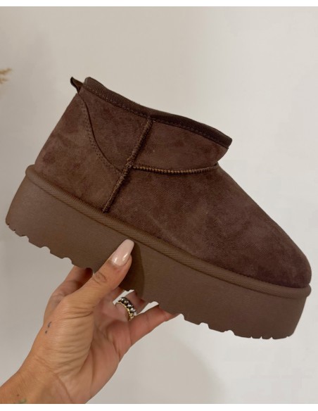 BOTÍN PLATARFORMA CHOCOLATE