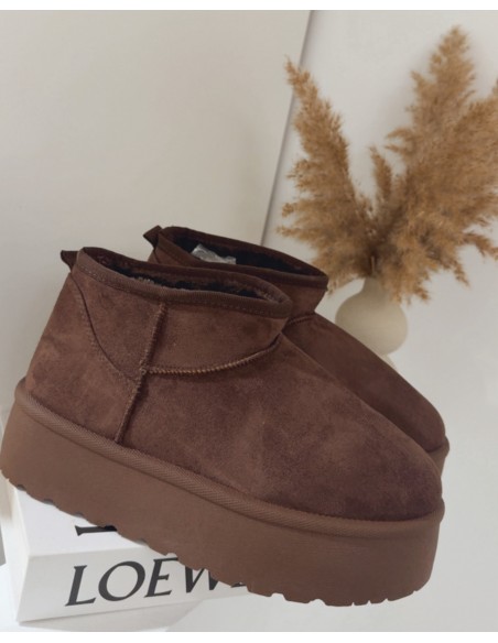 BOTÍN PLATARFORMA CHOCOLATE