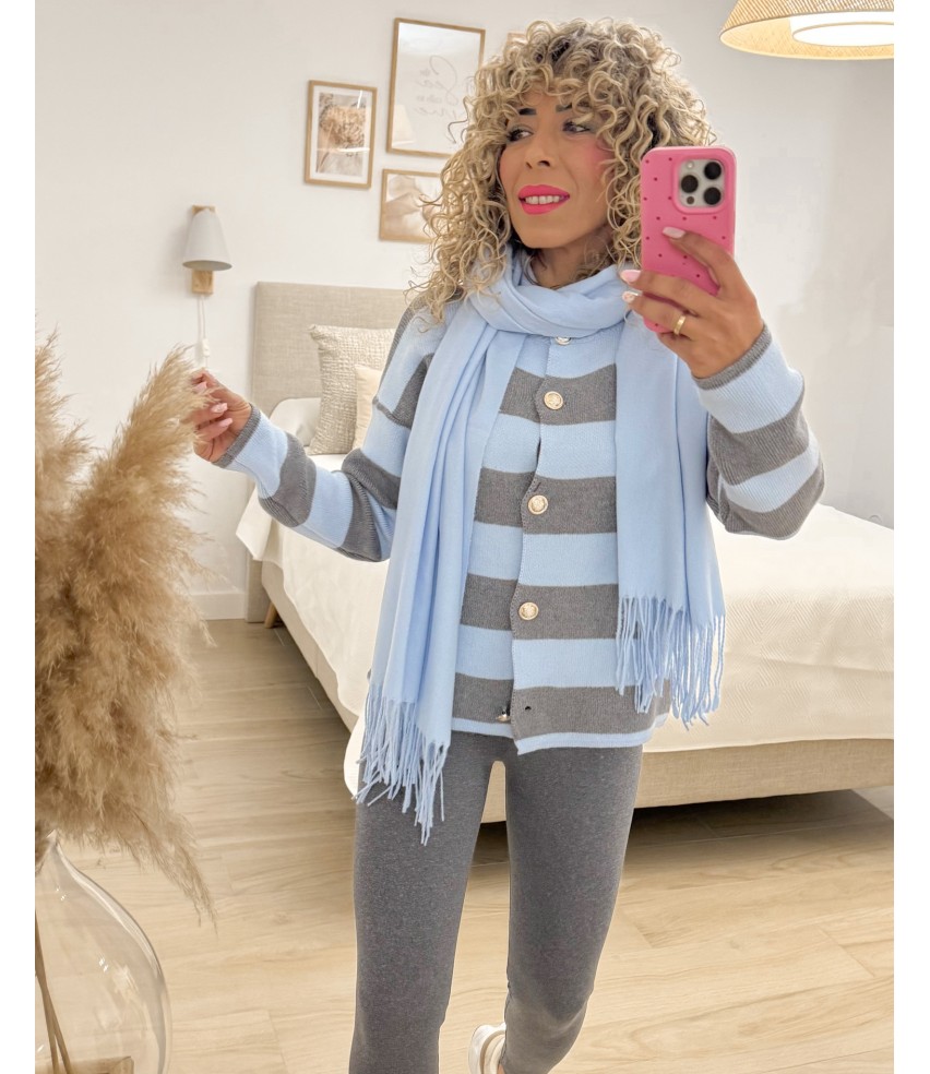 JERSEY/REBECA CELESTE+GRIS