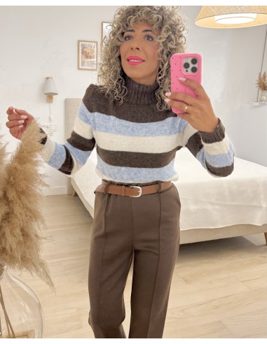 PANTALÓN DEPORTIVO+CINTURÓN CHOCO