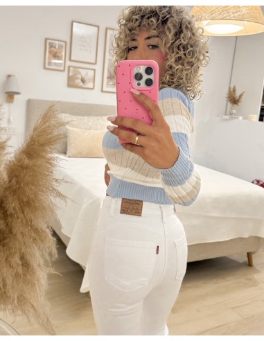 VAQUEROS PUSH UP LEVIS BLANCO