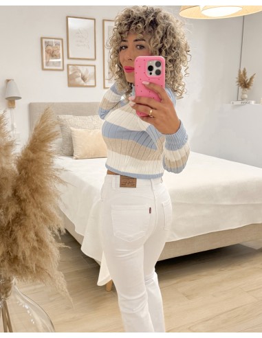 VAQUEROS PUSH UP LEVIS BLANCO