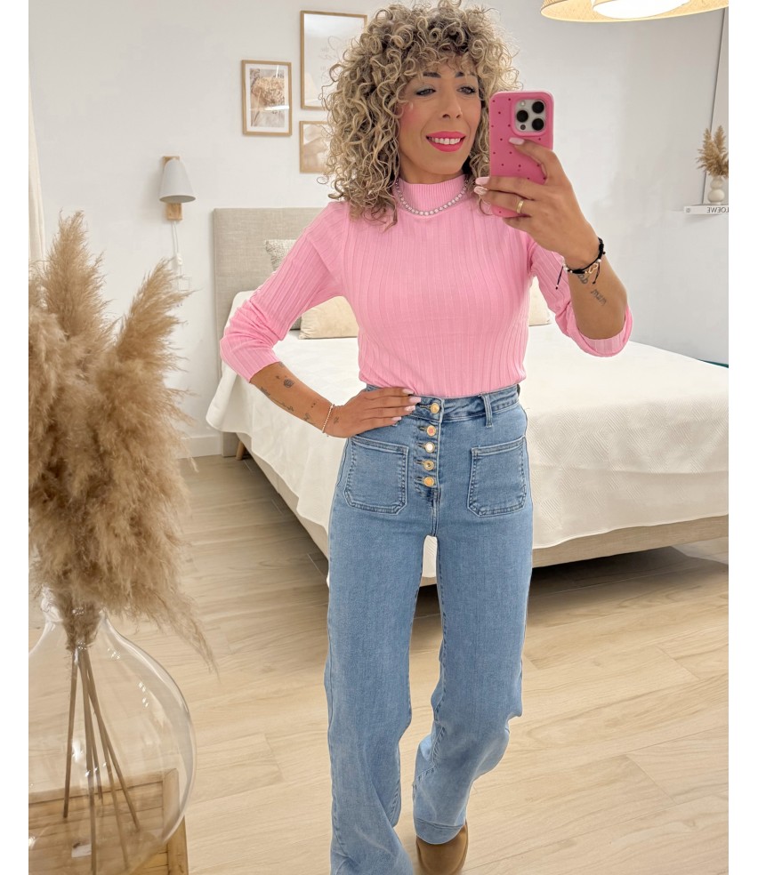 VAQUEROS BOTONES PUSH UP