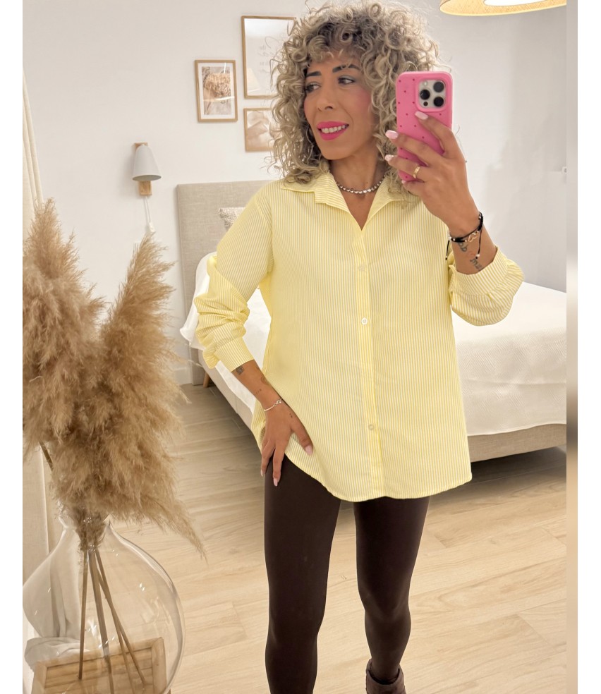 CAMISA RAYAS AMARILLO