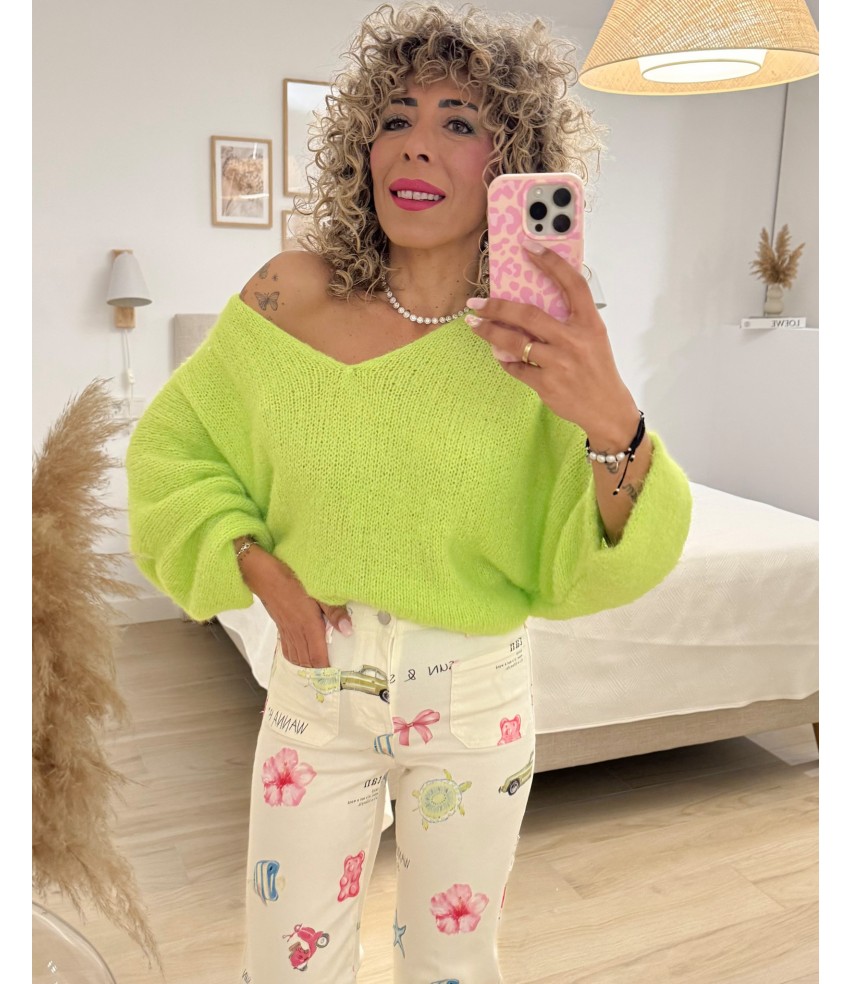 JERSEY PELITO VERDE LIMA