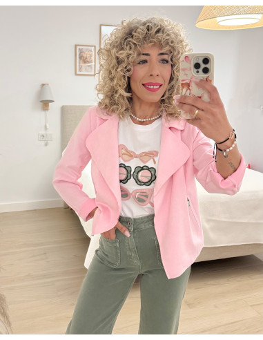 CHAQUETA ANTELINA ROSA