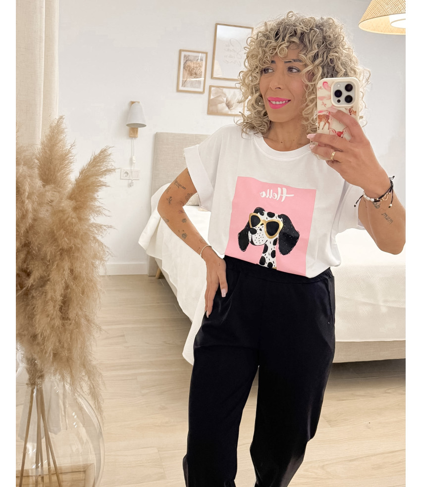 CAMISETA PERRITO HELLO