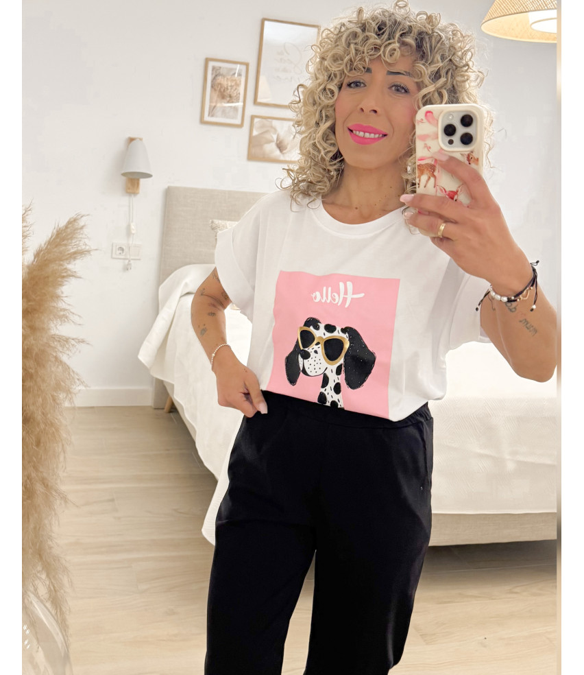 CAMISETA PERRITO HELLO