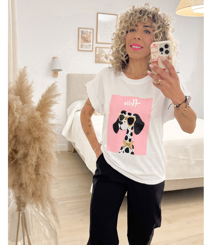 CAMISETA PERRITO HELLO
