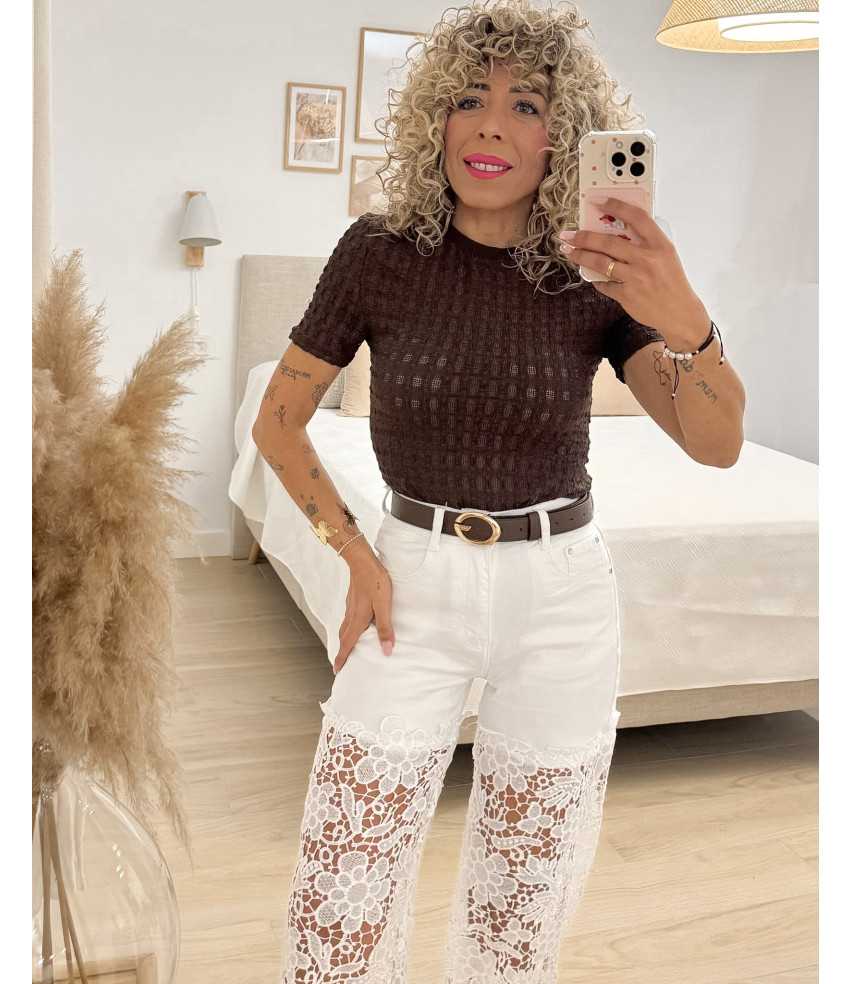 VAQUERO BLANCO ENCAJE