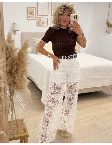 VAQUERO BLANCO ENCAJE