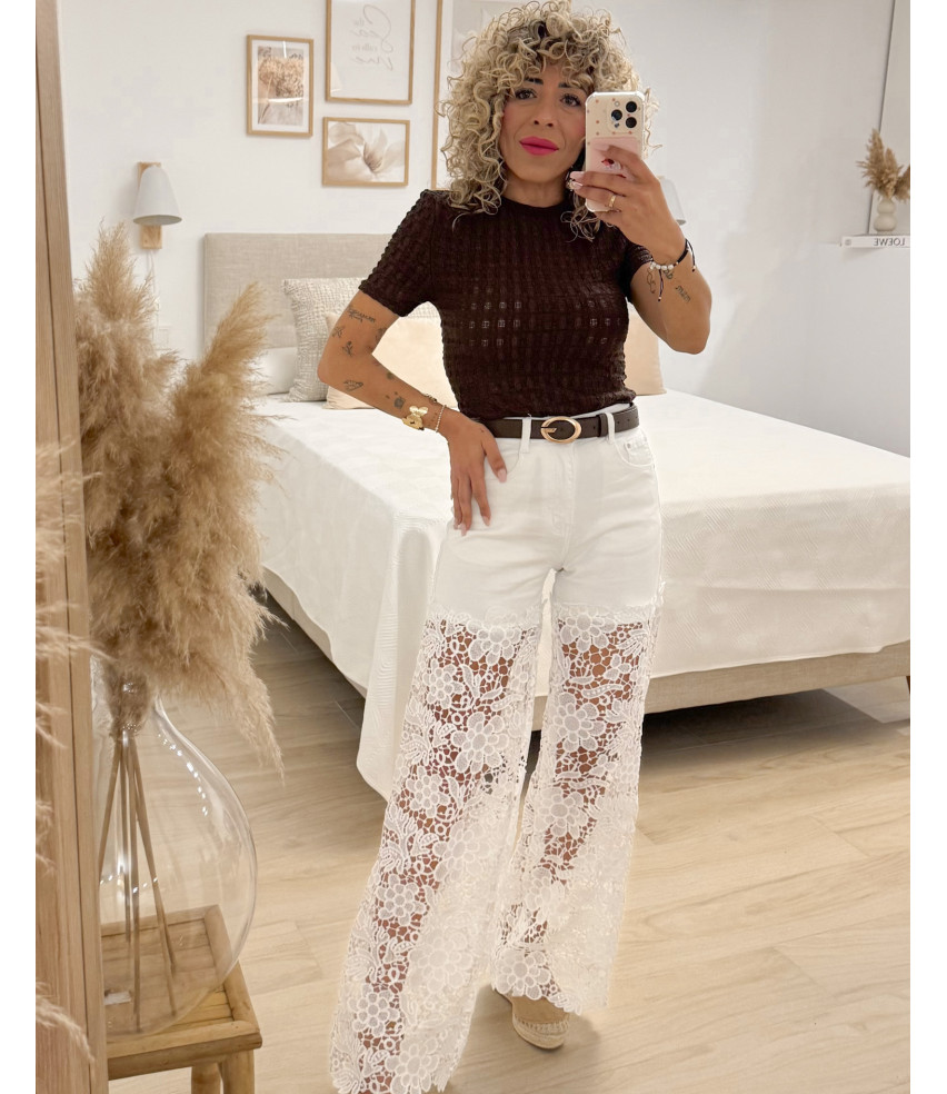 VAQUERO BLANCO ENCAJE