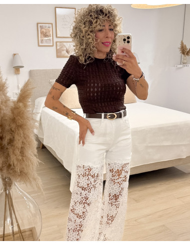 VAQUERO BLANCO ENCAJE