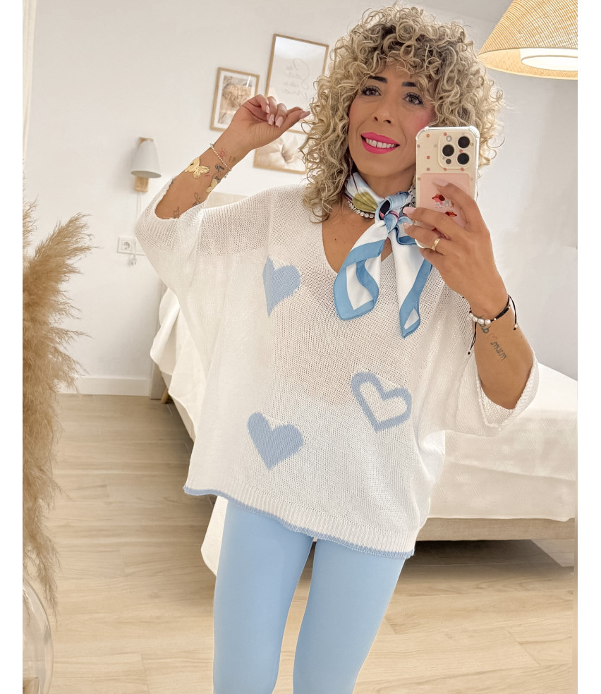 JERSEY HILO CORAZONES