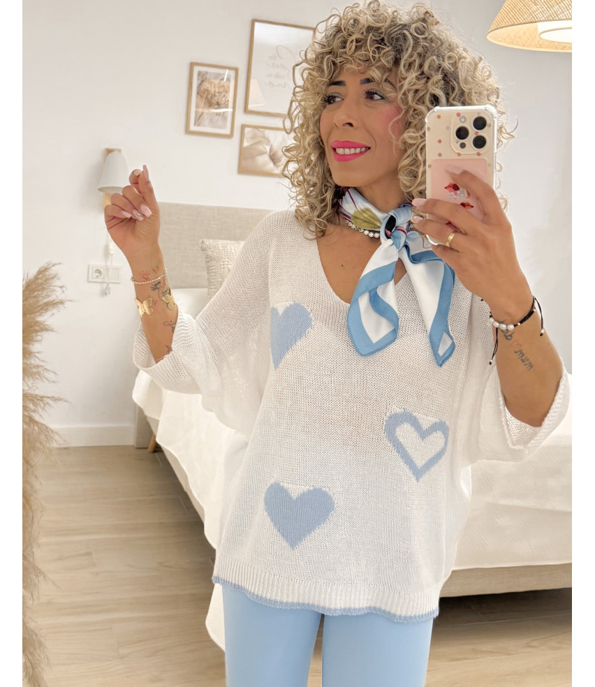 JERSEY HILO CORAZONES