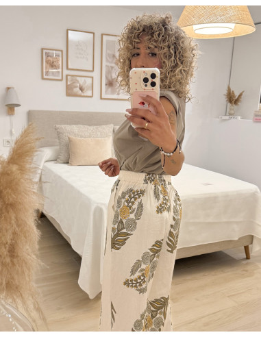 PANTALON PALAZZO FLORAL