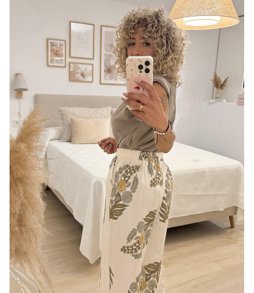 PANTALON PALAZZO FLORAL