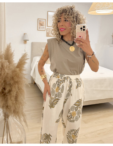 PANTALON PALAZZO FLORAL
