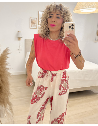 PANTALÓN PALAZZO FLORAL