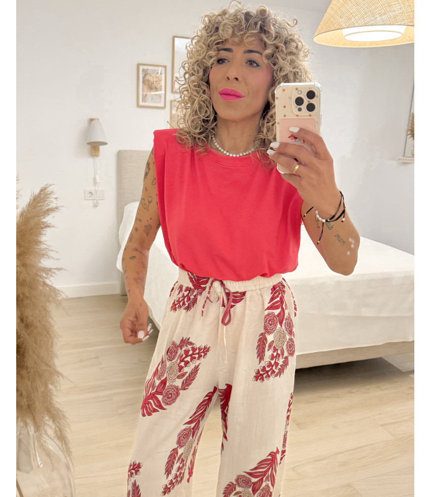 PANTALÓN PALAZZO FLORAL