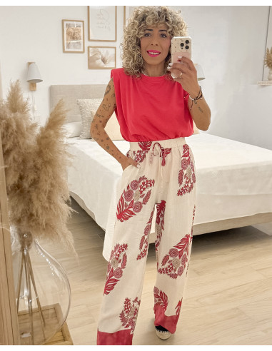 PANTALÓN PALAZZO FLORAL