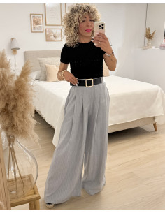 PANTALON PALAZZO RAYITAS
