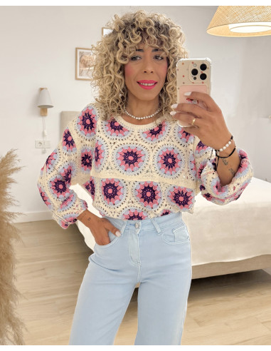 BLUSA CROCHÉT COLORES