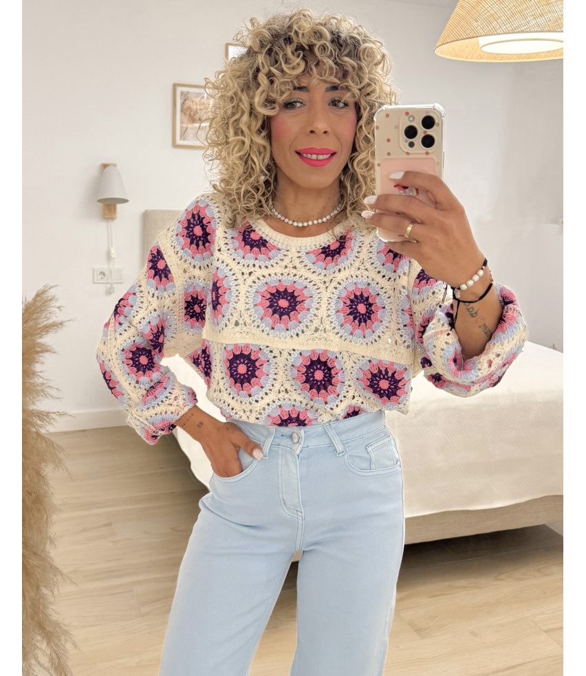 BLUSA CROCHÉT COLORES