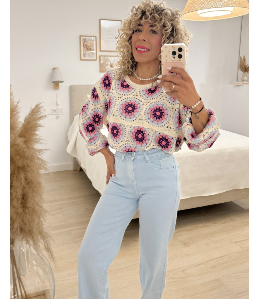 BLUSA CROCHÉT COLORES