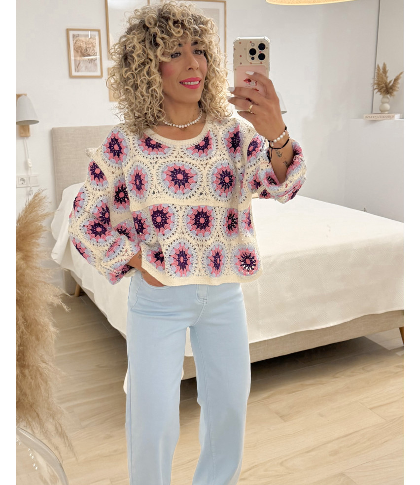 BLUSA CROCHÉT COLORES