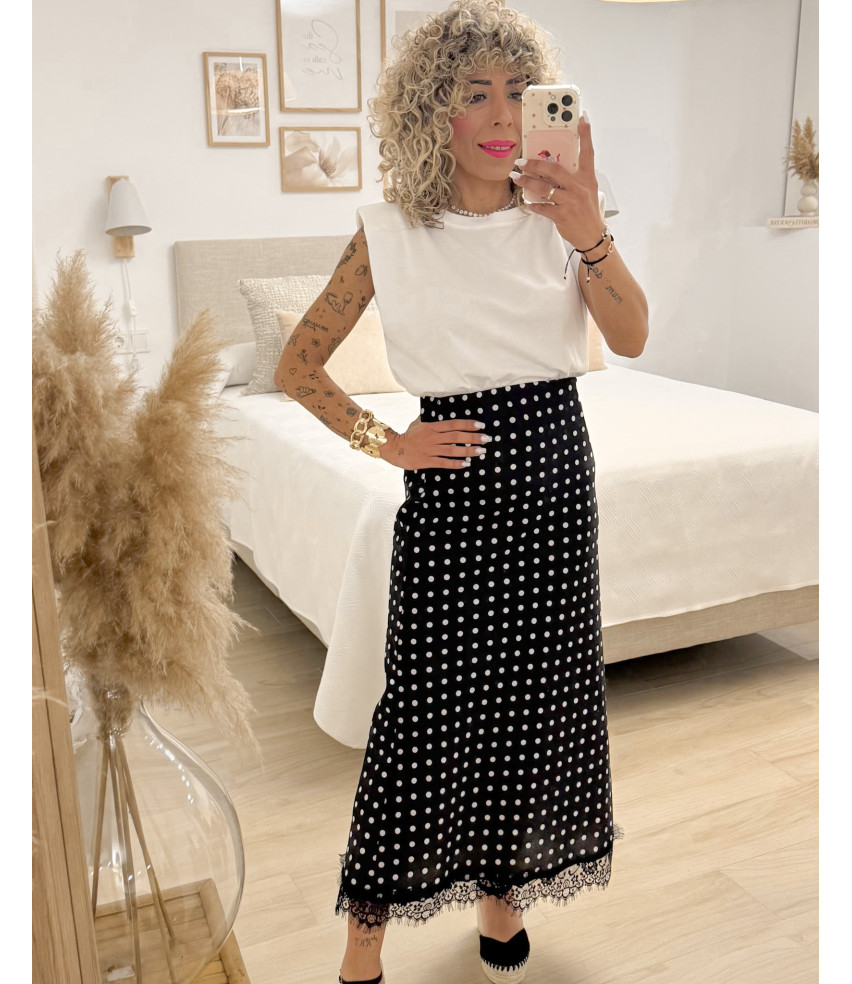 FALDA SATÉN LUNARES