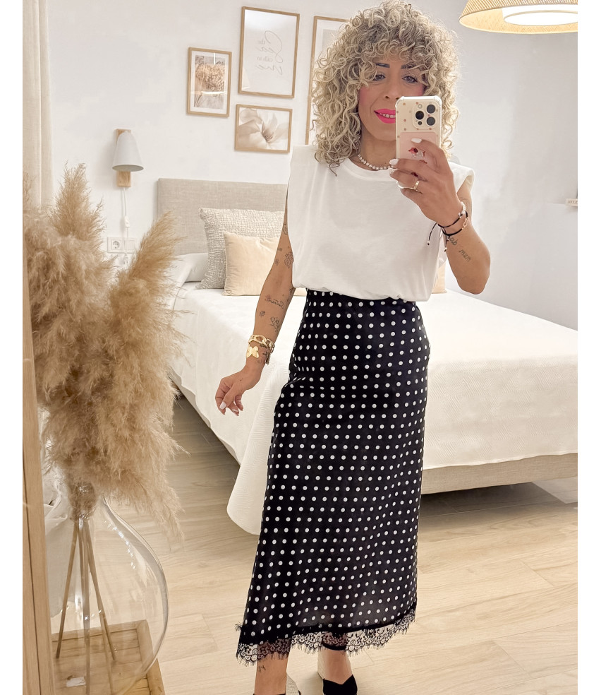 FALDA SATÉN LUNARES