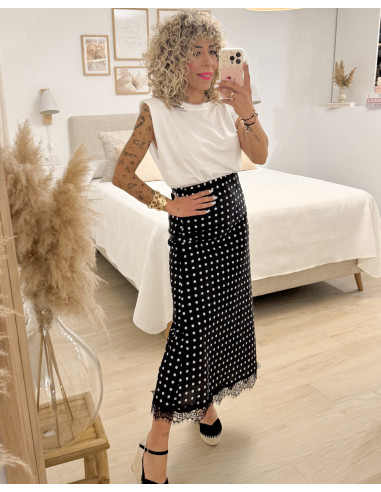 FALDA SATÉN LUNARES