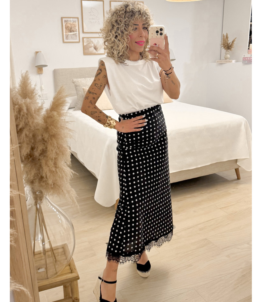 FALDA SATÉN LUNARES