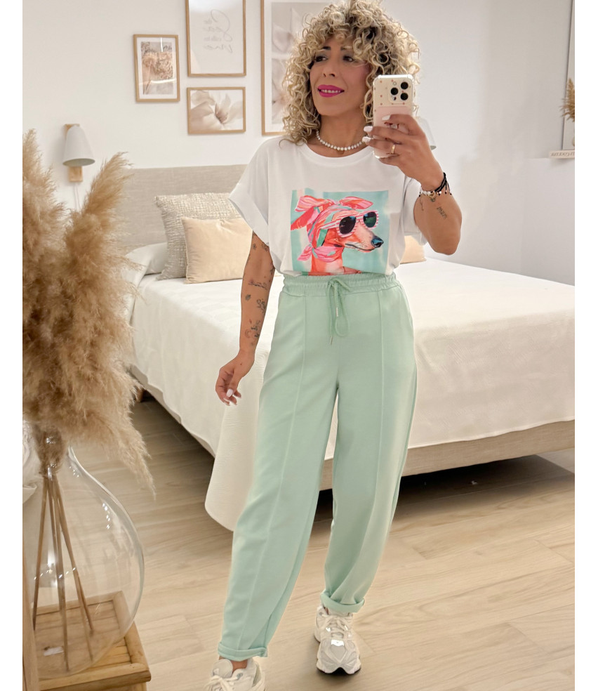 CAMISETA PERRITO MULTICOLOR