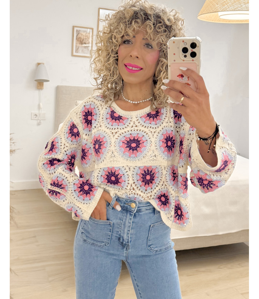 BLUSA CROCHÉT COLORES