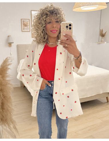 CAMISETA HOMBRERA PLISADA