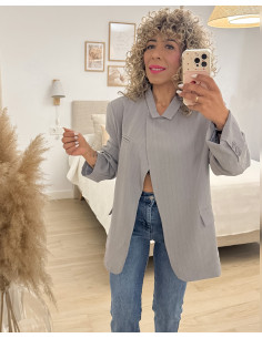 BLAZER BOTON LATERAL RAYAS 2