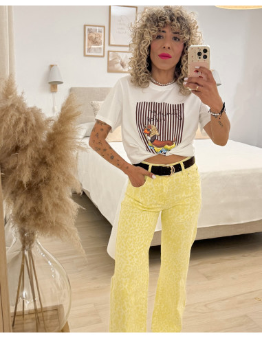 CAMISETA PERRITO RAYAS