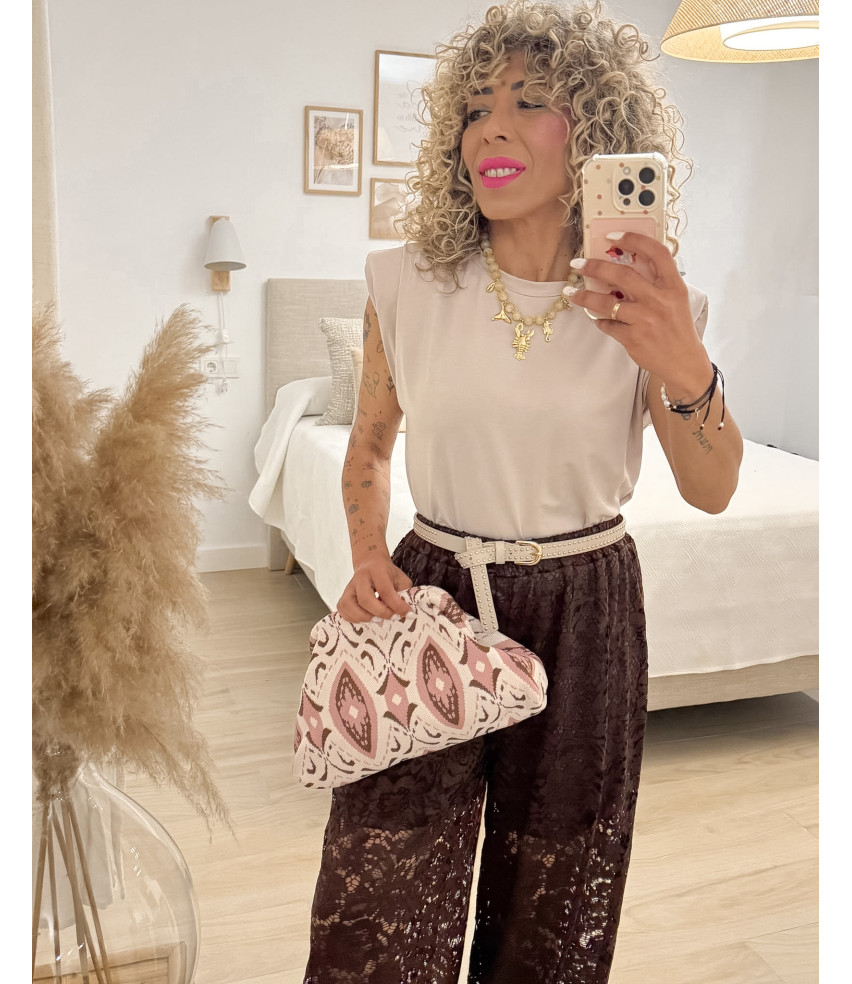 PANTALON ENCAJE BOMBACHO