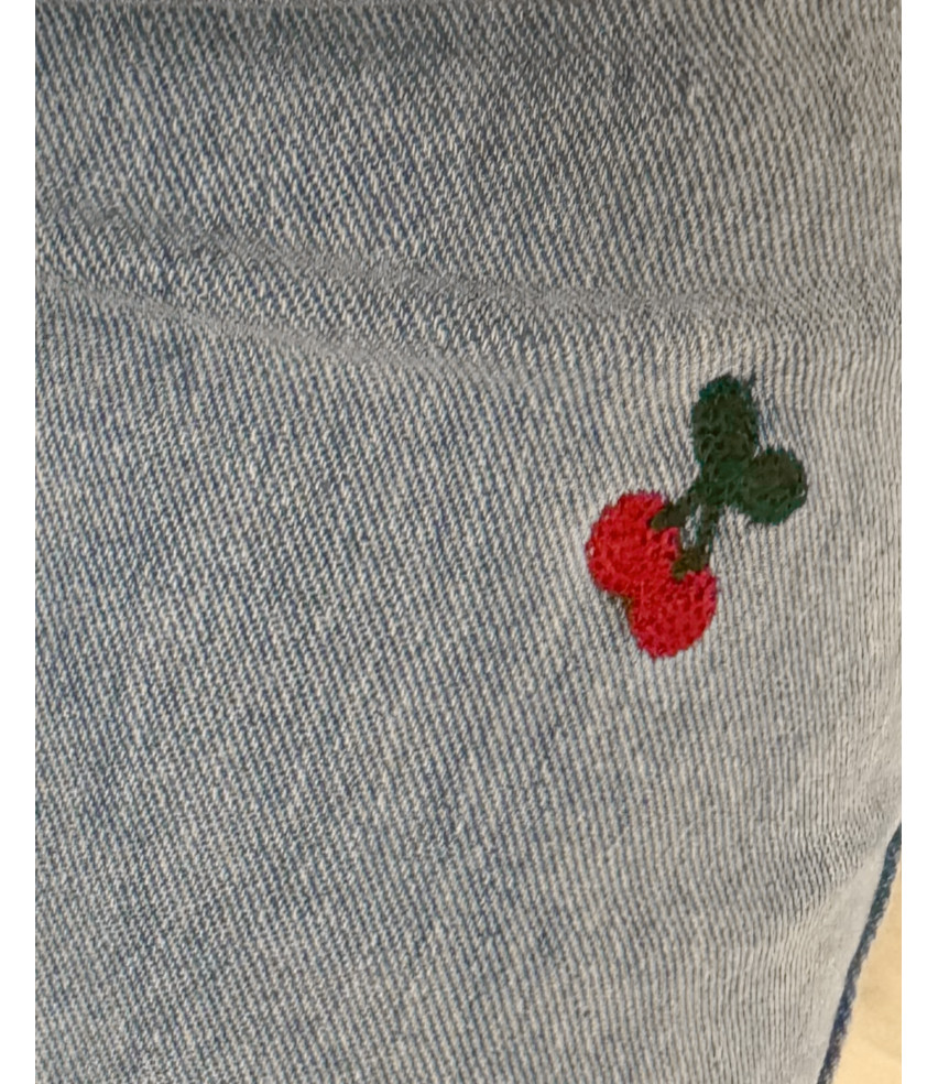 VAQUERO CEREZA BORDADA