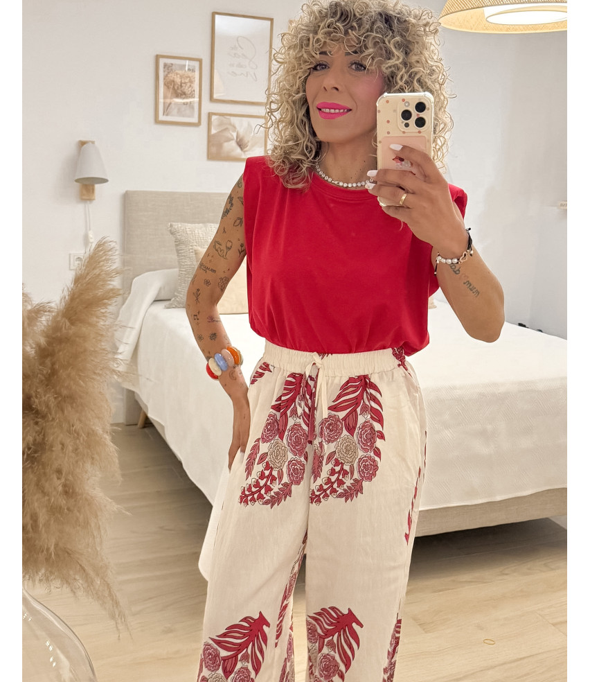 PANTALÓN PALAZZO FLORAL