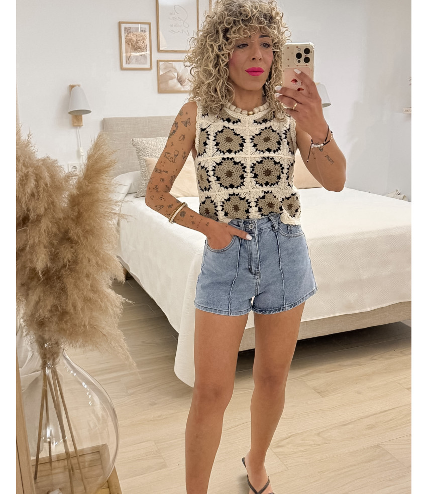 TOP CROCHÉT FLOR