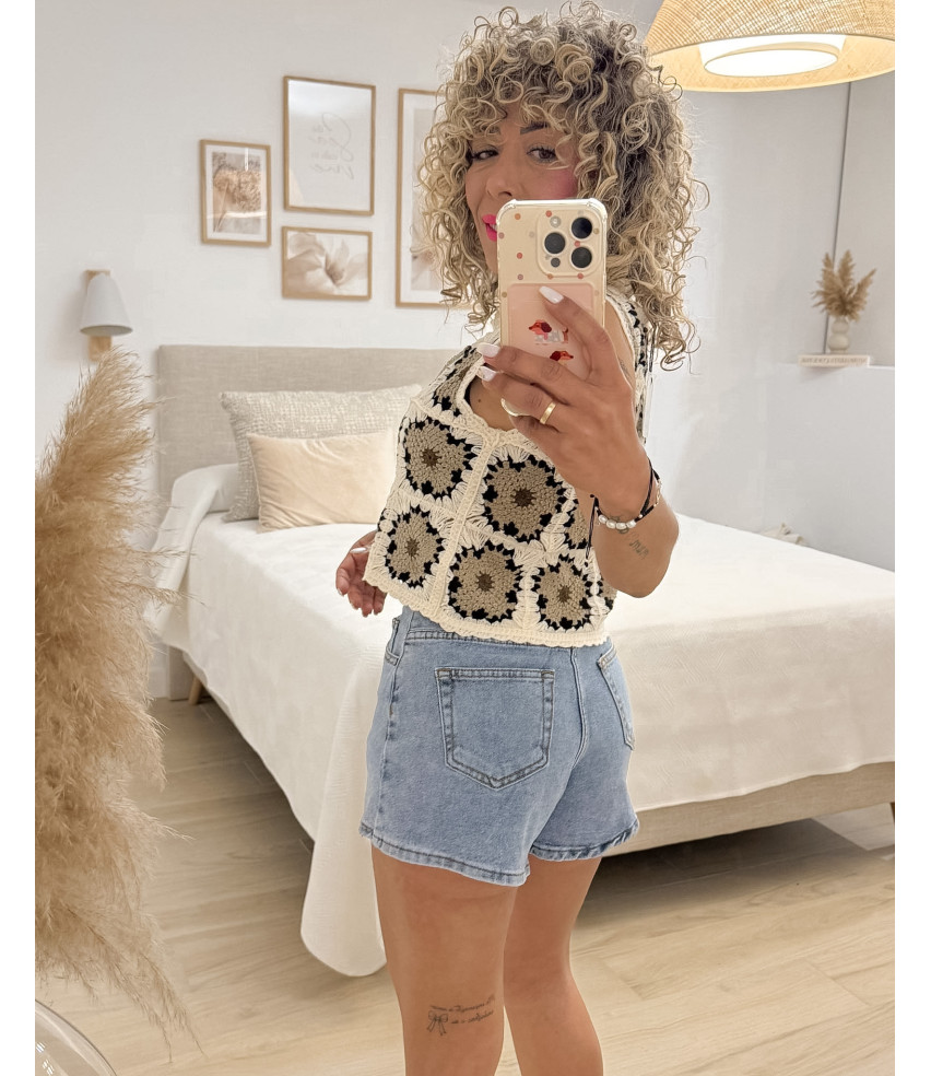 SHORT VAQUERO COSTURA