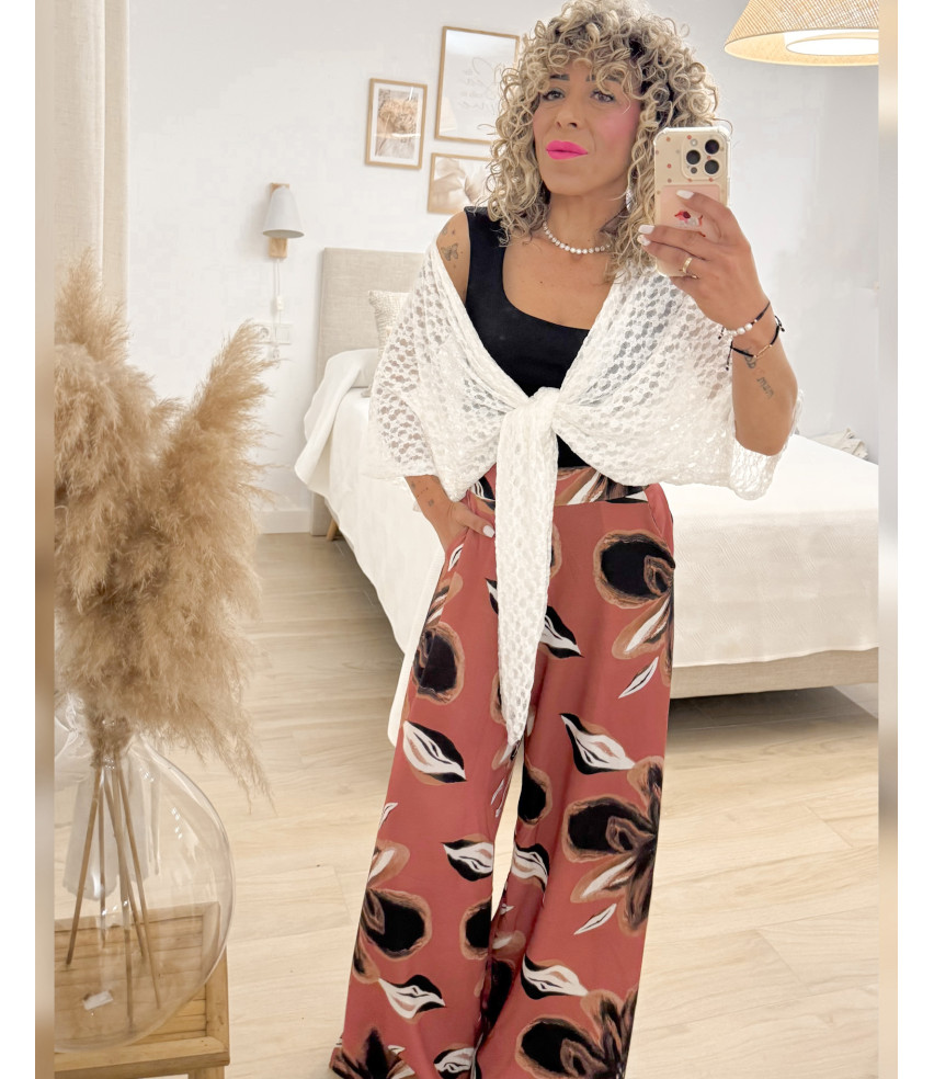 BLUSA ENCAJE MULTIPOSICION