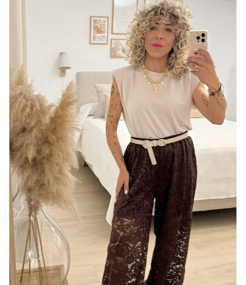 CAMISETA HOMBRERA VISCOSA