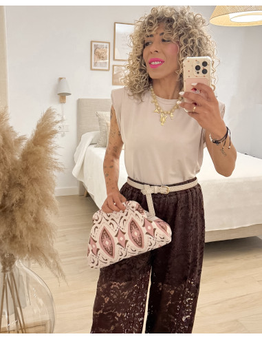 CAMISETA HOMBRERA VISCOSA