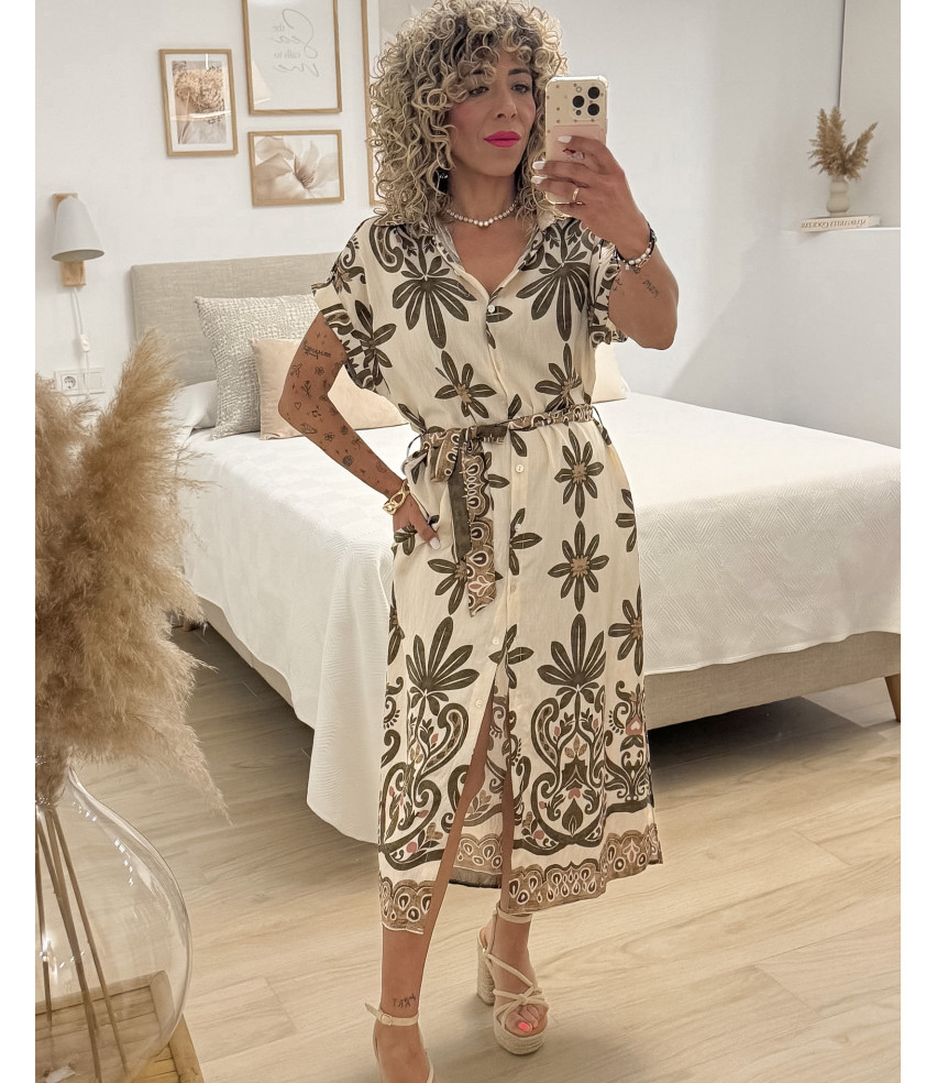 VESTIDO CAMISERO ABOTONADO